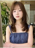 ミディアム20代30代大人可愛いひし形ふんわりレイヤー【平島】