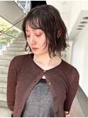 ボブパーマ/顔まわりレイヤー/シャギー/外はねボブ