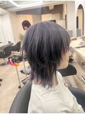 ラベンダーウルフケアブリーチレイヤーカット