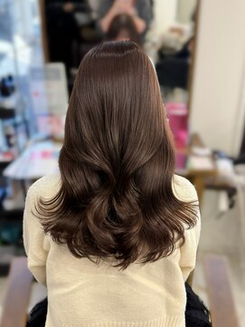 ハピネス 梅田茶屋町店(HAPPINESS) ブリーチなし/韓国ヘア/レイヤーカット/チョコブラウン/顔まわり