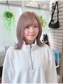 ハイトーンカラー　ミルクティーベージュ
