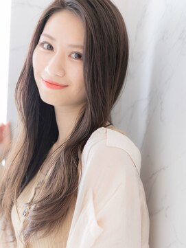 ローマ ギンザ(ROMA Ginza) 20代30代40代透明感ダークグレージュ韓国風セミロングレイヤー