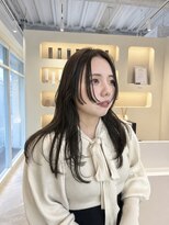デュノヘアー 神戸三宮店(DUNO hair) 顔まわりカット/オリーブベージュカラー