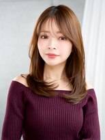 レノラ 髪質改善カラー 本町(LENORA) ミディアムレイヤーハッシュカットミディアムカットくびれミディ