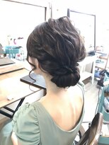 ロカット サロン(Roquat Salon)&nbsp;シニヨン結婚式アップアレンジ【ヘアアレンジ　立川/立川南口】
