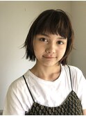オン眉ボブ×クリーミーベージュ　Sac.栃木優佑
