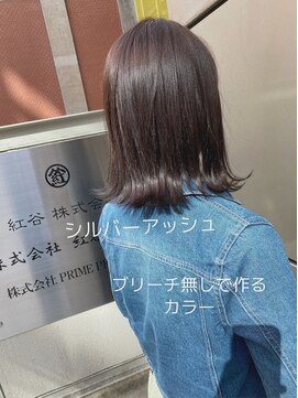 グランドライン(GRAND LINE) GRANDLINE 藤田遼 透明感抜群シルバーアッシュニュアンスカラー