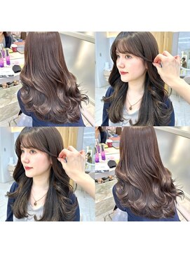 アフロートリノ(AFLOAT Leino) 2wayバング 韓国前髪 シースルー ミディアム くびれヘア　顔周り