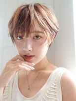 アルバム 渋谷パルコ(ALBUM)&nbsp;ショートヘア_斜めバンググレージュカラー_49344