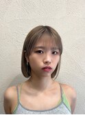 グレージュ 結べるボブ
