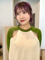 ディッセンバー 神宮前(December) 紫カラー/ぶどうカラー/暖色パープル/ブリーチカラー/渋谷