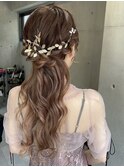 ハーフアップスタイル