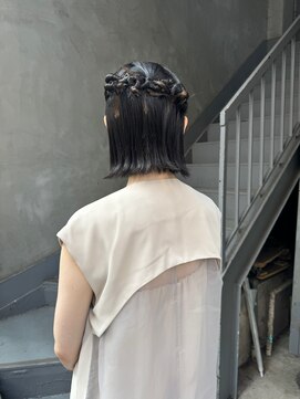 ビビト(bibito) bibito アレンジ　ヘアセット　ねじねじアレンジ　ボブアレンジ
