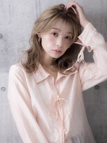 ポケット(pocket)&nbsp;ホワイトグレージュ/デジタルパーマ/チェリーブラウン/仙台74