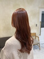 カムバイネオリーブ 溝の口店(Cam by neolive)&nbsp;オレンジ　アプリコット　髪質改善カラー
