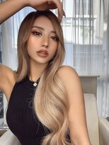 ロウル 渋谷(LOWRL)&nbsp;ブロンドミルクティー/ブリーチ/エクステ