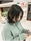ブリーチなしダブルカラー×クロームグリーン