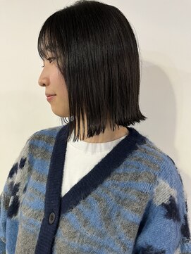 サクラ 岐阜(SAKURA) 切りっぱなしボブ　前下がりボブ　外ハネボブ　髪質改善