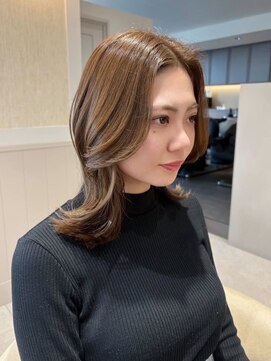 ジーナ 梅田茶屋町(Zina) 髪質改善*外はねレイヤーボブ*美髪【Zina梅田茶屋町】
