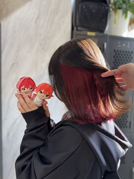 ヴァイス 渋谷店(VAICE) インナーカラー/ワインレッド/ボルドー