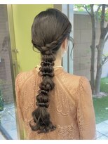 ノー バイ イオエ 西梅田(no. by ioe)&nbsp;ブリーチなしカラー/髪質改善/ミルクティーベージュ/小顔ヘア