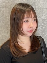 ピークアブー 原宿ハラカド(PEEK-A-BOO) 姫カットレイヤーロングミディアムハッシュカット前髪あり