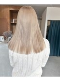 ハイトーンベージュロング