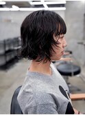 ボブレイヤー　パーマ　ニュアンスパーマ　前髪パーマなし