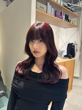 エルム 原宿 表参道(yelm) くびれレイヤー/ブリーチ無しピンク