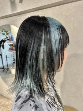 アドネ プライム(adne prime) デザインカラー/クラゲウルフ/レイヤーカット