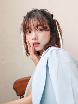 ルピナス(Lupine.) 【Honoka】ねじりハーフツイン♪