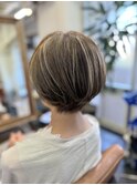 ハイライトで立体感ヘア