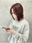 前髪なし×切りっぱなし