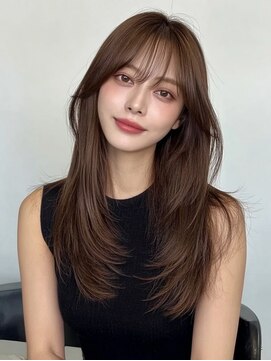 黒髪/オリーブグレー/小顔/ココアベージュ/稲毛駅