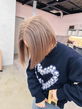 【松本 華】1bleachでつくるハイトーンベージュ