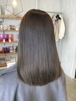 シェル 津山の手店(shel)&nbsp;10代20代髪質改善オリーブグレージュ透明感カラー