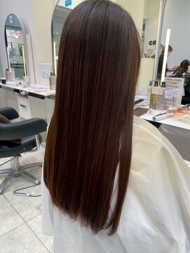 キャパ(CAPA) 髪質改善×透明感ブラウンストレート(茅ヶ崎/20代/韓国ヘア)