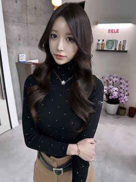 ペレ 栄 アネックス(PELE栄ANNEX) 着物ヘア/ダークアッシュ/ミディアムレイヤーカット/栄