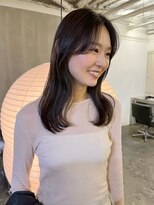 カシェ ナカザキ(CACHE NAKAZAKI) 顔まわりレイヤー/ミディアムレイヤー/ダークブラウン