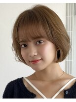 ディフィーノ 赤坂(DIFINO)&nbsp;大人かわいい　コンパクトレイヤーボブ　ミルクティーベージュ