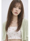 韓国ヘアハッシュカットバタフライレイヤー髪質改善カラー恵比寿