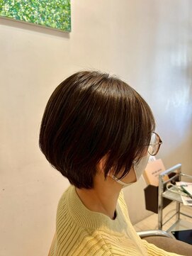 アシャ ヘアー ソリューション 神戸店(asha hair solution) ミルクティーブロンド/ダークブルー/デジタルパーマ/摂津本山