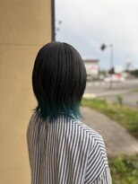 アフェクテュー 春日店(affectueux) グリーンカラースタイル