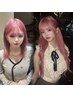 羽エクステ80本＋カット＋カラー＋トリートメント【最高級人毛100%】