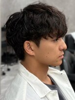 インブルーム(In Bloom) ニュアンスパーマ マッシュショート ツーブロック 束感 20代