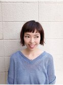 ショートバングボブ