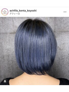 アフィーロ(ACHFILO) 前髪エクステ20代30代　外国人風カラーナチュラルボブブルージュ