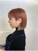透明感サーモンピンク