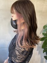 ヘアーサロンウル(hair salon ulu)&nbsp;ペールピンクインナーカラー