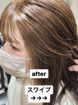 アース コアフュールボーテ 長野稲田店(EARTH coiffure beaute) 明るい白髪染め
